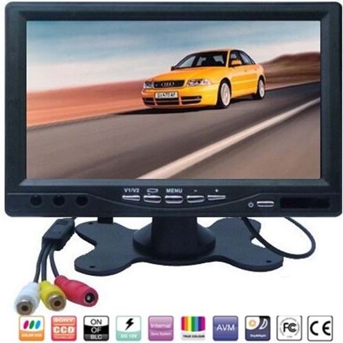 INOX-9029 7 İNCH MONİTÖR 1 VİDEO GİRİŞİ