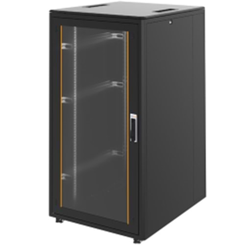 FREELINK (U1324) 32U DİKİLİ TİP W=800 D=1000mm DİKİLİ TİP SİYAH KABİN 