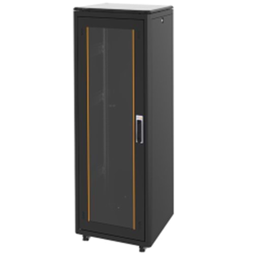FREELINK (U1420) 42U DİKİLİ TİP W=600 D=600mm DİKİLİ TİP SİYAH KABİN 