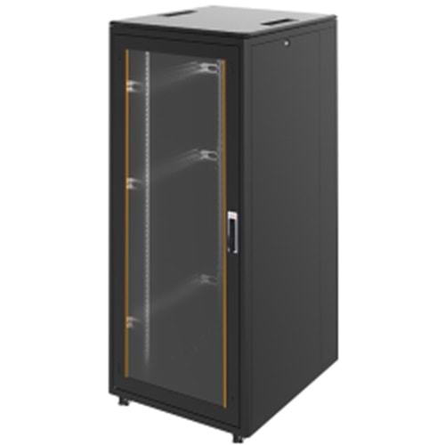 FREELINK (U1424) 42U DİKİLİ TİP W=800 D=1000mm DİKİLİ TİP SİYAH KABİN 