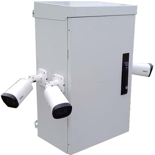 FREELINK (U1607) TEK CIDAR MİNİ MOBESE KABİN 400x250x600 + 1 Lİ TERM.FAN+DİREK ASKI APARATI DAHİL 