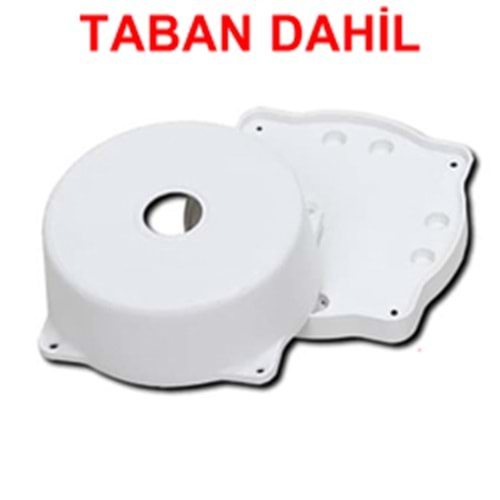 TRK-LINK (TRK-113-T) YUVARLAK DOME KAMERA MONTAJ BUATI BEYAZ (TABAN DAHİL) ÇAP 11CM