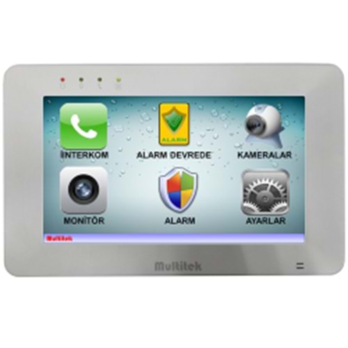 MULTİTEK (MBT-70B) (9G 01 00 0020B) 7 INC RENKLİ EKRAN DAİRE İÇİ DOKUNMATİK EKRANLI MONİTÖR (BEYAZ)