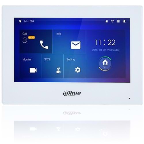 OUTLET DAHUA (VTH2621GW-P) 7 INC DAİRE İÇİ DOKUNMATİK EKRAN MONİTÖR (BEYAZ)