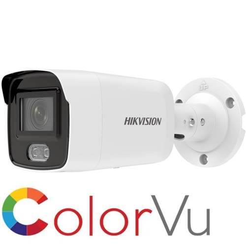 HIKVISION (DS-2CD2027G2-L) 2MP 4MM CMOS 130dB WDR SVC,ROI,COLORVU FIXED IR BULLET KAMERA-40MT. H265+