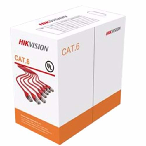 HIKVISION (DS-1LN6U-G) CAT6 U/UTP 23AWG BAKIR PVC KABLO (305MT.) (GRİ)