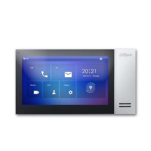 OUTLET DAHUA (VTH2421FW-P) 7 INC DAİRE İÇİ DOKUNMATİK EKRAN 32GB SD DESTEKLİ MONİTÖR (BEYAZ)