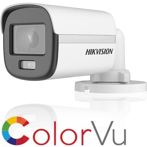 HIKVISION (DS-2CE10DF0T-PF) 2MP 3.6MM GECE GÖR.1080P HD-TVI COLORVU PLASTİK DIŞ ORTAM IR-20MT.KAMERA