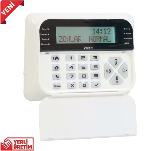 TEKNİM (TSK-5710) LCD KEYPAD (TSP SERİRİS TÜM PANELLERE UYUMLUDUR)