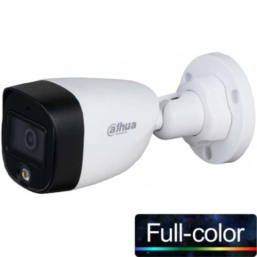 DAHUA (HAC-HFW1209C-LED) 2MP 3.6MM 1080P HDCVI FULL COLOR 4IN1 IP67 METAL BUL. KAM.-20MT 