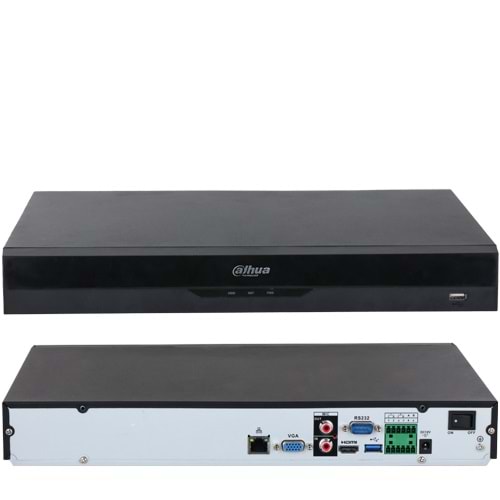 DAHUA (NVR5232-EI) 32 KANAL H265 2x16TB 1xHDMI 1xVGA 2xUSB RS232 RS485 NVR KAYIT CİHAZI 