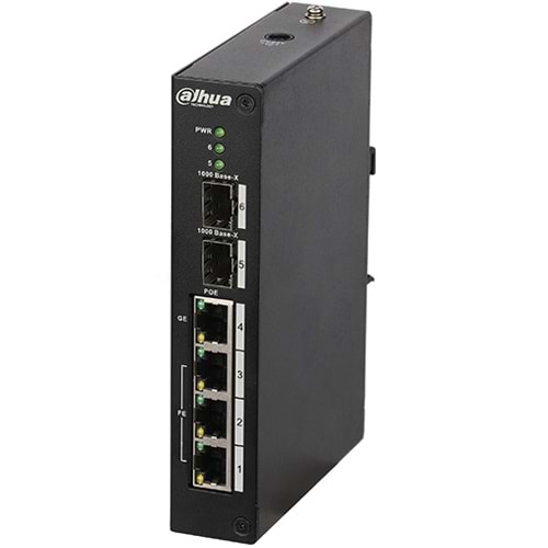DAHUA (PFS3206-4P-96) 4 PORT (3FE PoE + 1GE Hİ-POE+ 2GE SFP, TOPLAM 96W POE) SWITCH 