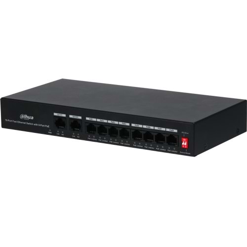 DAHUA (PFS3010-8ET-65) 8 PORT 10/100 65W POE YÖNETILEMEZ SWITCH