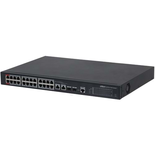 OUTLET DAHUA (PFS4226-24ET-360) 24 PORT 10/100 360W POE+2SFP YÖNETILEBILIR SWITCH