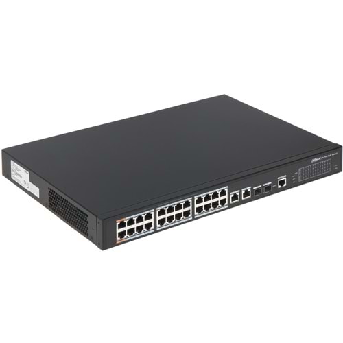 OUTLET DAHUA (PFS4226-24ET-240) 24 PORT 10/100 240W POE +2SFP YÖNETILIR SWITCH