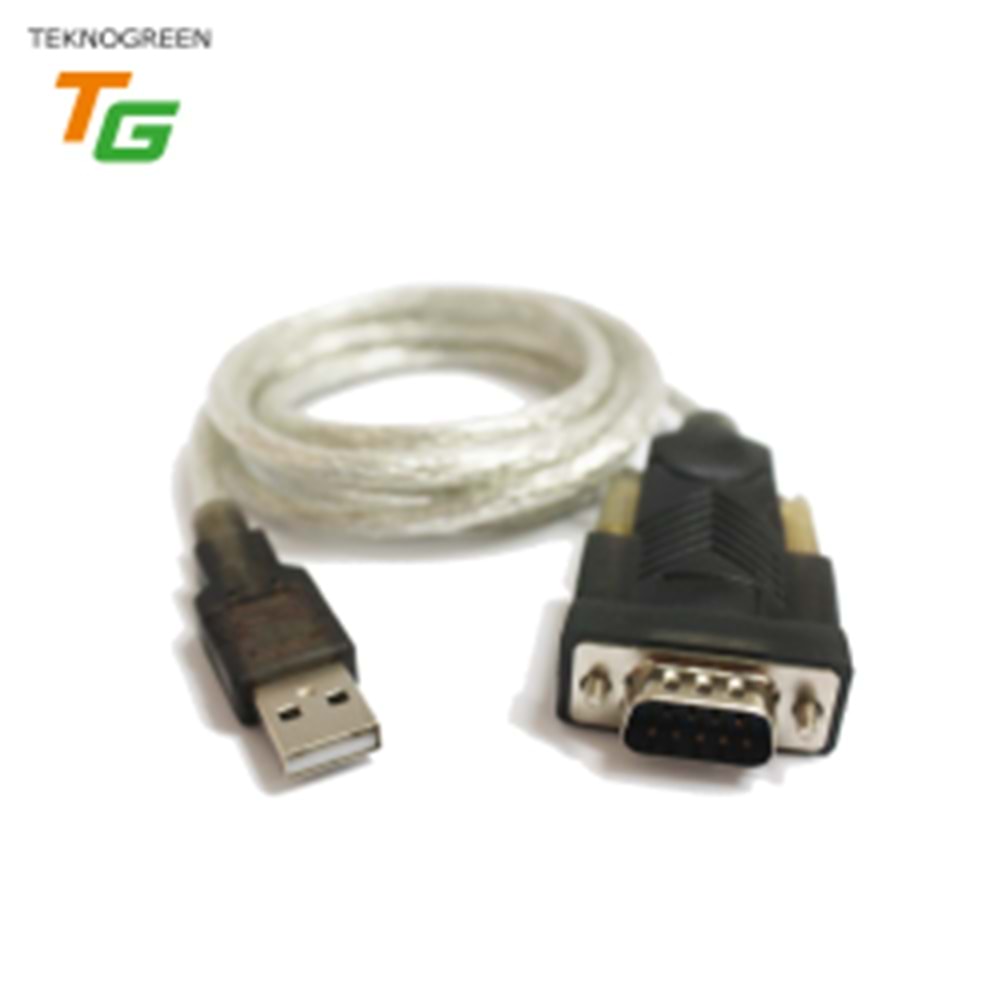 TEKNOGREEN (TKU-232P) USB TO RS232 SİYAH KONNEKTÖR+TRANSFER KABLOSU