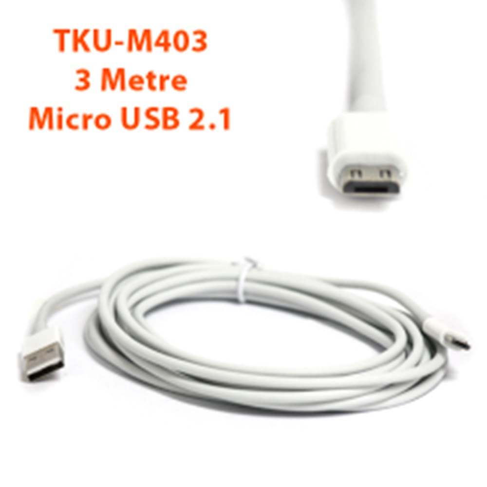 TEKNOGREEN (TKU-M403) USB TO MICRO USB 2.1 3MT.KABLO 