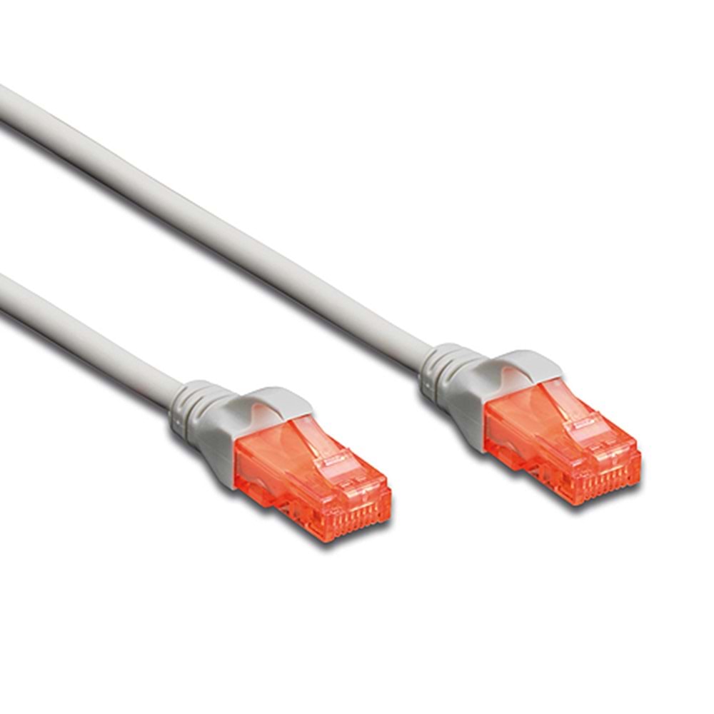 DIGITUS (DK.1617.0025) 0.25 MT. CAT6 UTP LSZH BAKIR PATCH KABLO GRİ 