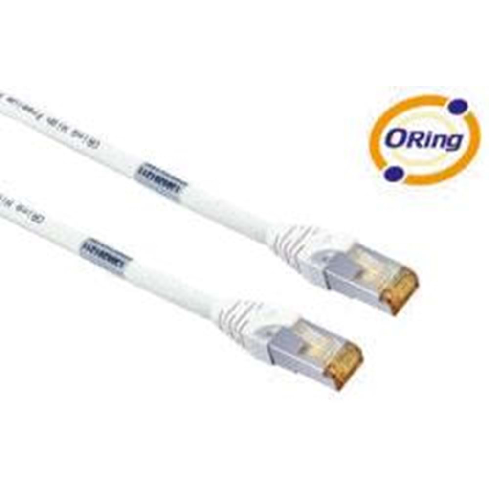 ORING (PC-SS06A02WH) 2MT.LSZH CAT6A FTP BEYAZ PATCH KABLO 