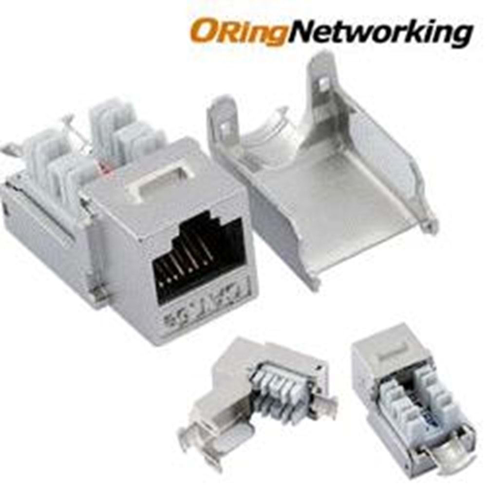 ORING (KJC5FR) RJ45 (8P/8C) CAT5E FTP DİK KEYSTONE JACK