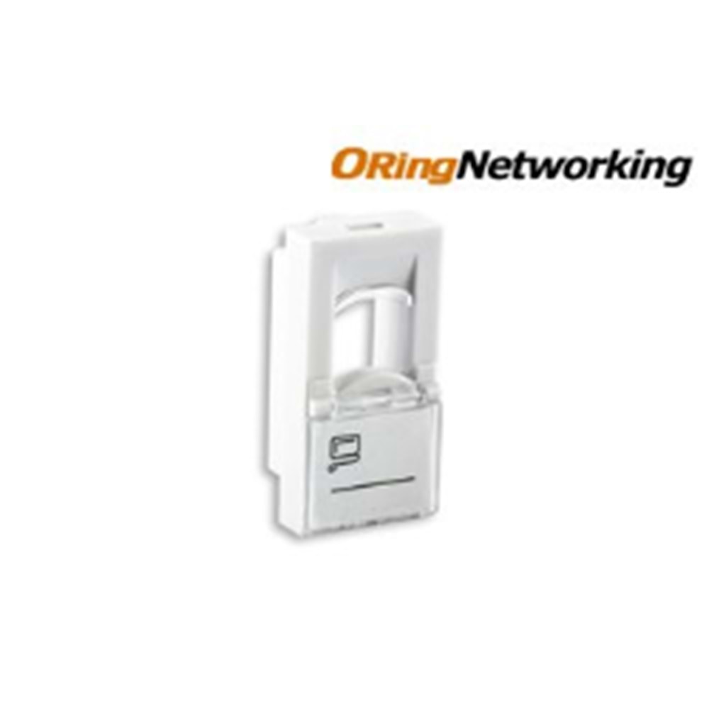 ORING (WO-FP111) FACE PLATE 1 PORT with SLIDE DUST COVER 45*22,5mm 