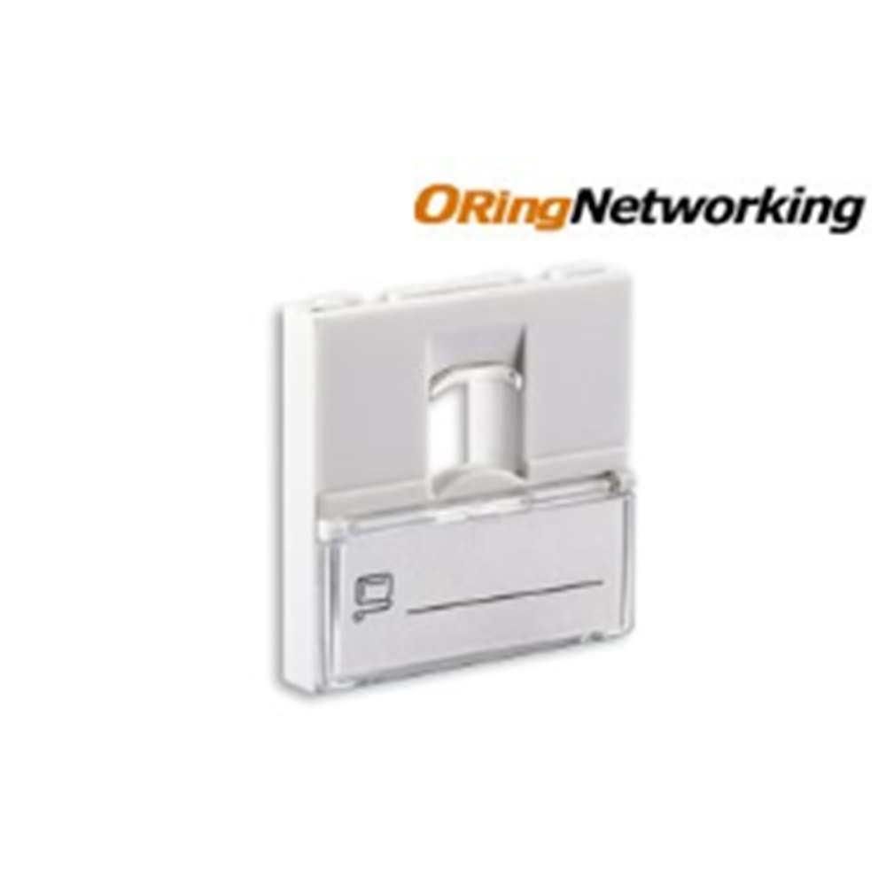 ORING (WO-FP121) FACE PLATE 1 PORT with SLIDE DUST COVER 45*45mm 