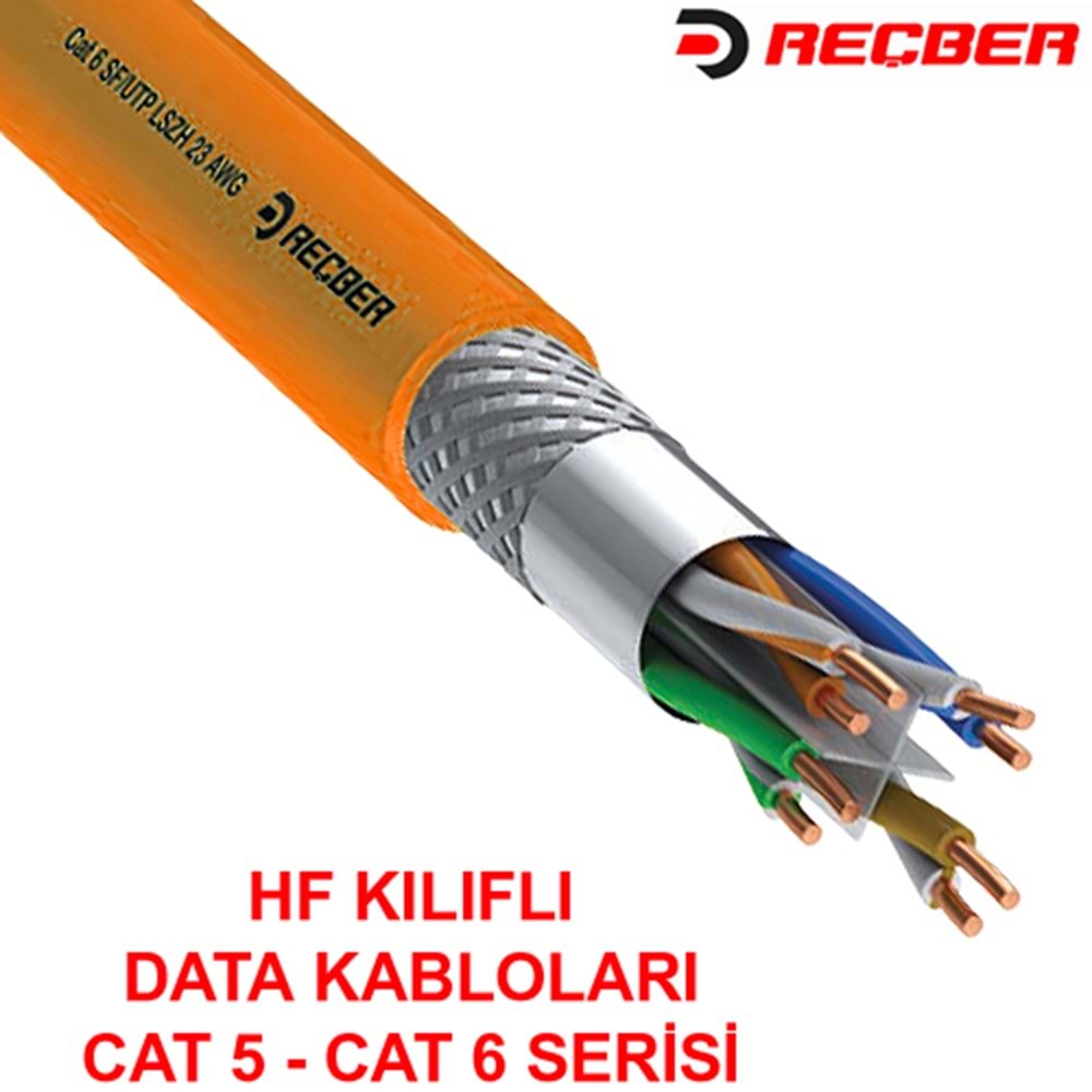 REÇBER (506076) SL400 U23 CAT6 U/UTP 23AWG LSZH TURUNCU KABLO (500MT.)