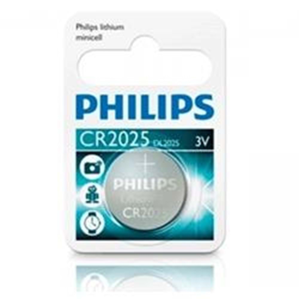 PHILIPS (CR2025/01B) 2025 3V MINICELL LITHIUM PİL (TEKLİ)