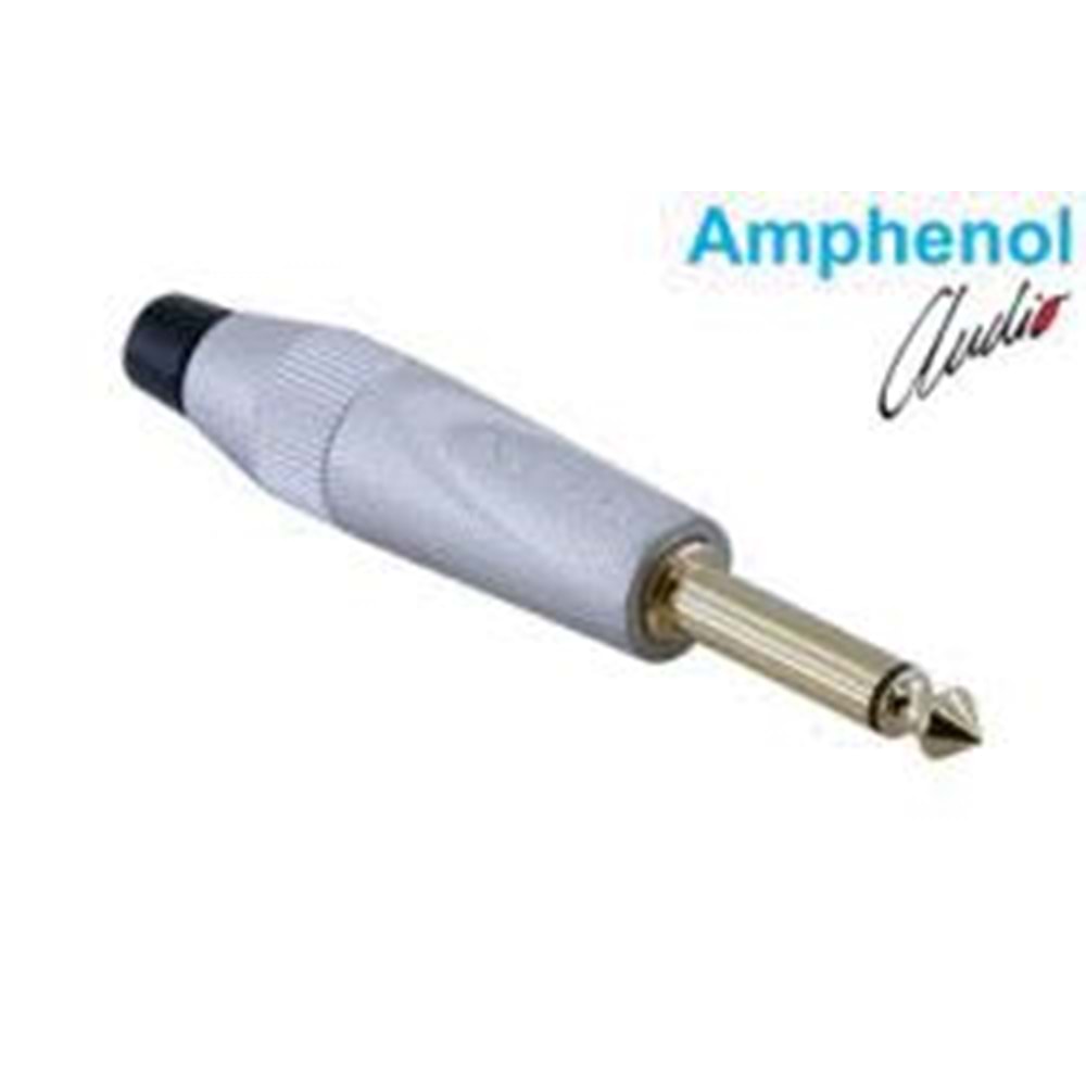 AMPHENOL (TM2PN-AU) 6.3MM MONO FİŞ (E) SATEN KAPLAMA 