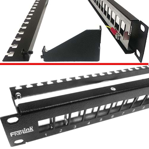 FREELINK (E2714) 24 PORT BOŞ PATCH PANEL 