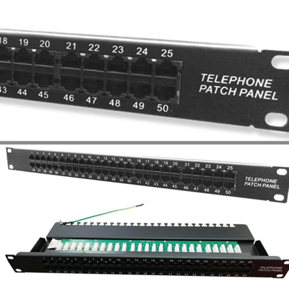 FREELINK (E2728) CAT3 50 PORT ISDN DIK PATCH PANEL 