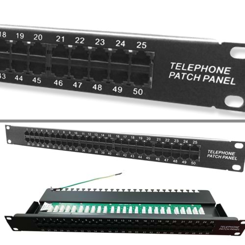 FREELINK (E2728) CAT3 50 PORT ISDN DIK PATCH PANEL 