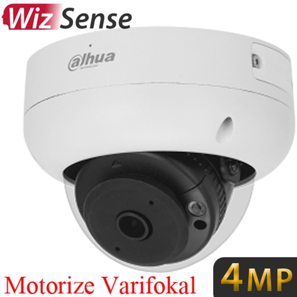 OUTLET DAHUA (IPC-HDBW2441R-ZAS) 4MP 2.7-13.5mm IP67 IK10 WIZ SENSE WDR SD IR DOME IP KAMERA 60MT.