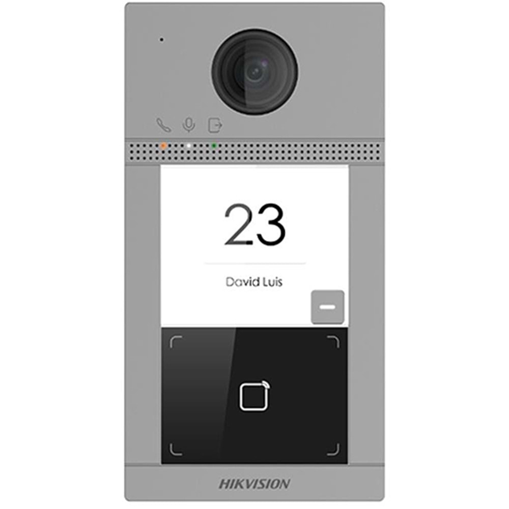 HIKVISION (DS-KV8113-WME1) 2MP KAMERA MİFARE KART TEK ABONE DESTEKLİ IP65 IK08 VİLLA TİPİ METAL KASA