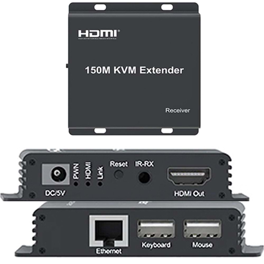 NOVACOM (NVC-KVM150M) KVM EXTENDER 150MT HAMI+USB+IR 1080P 148,5MHZ 
