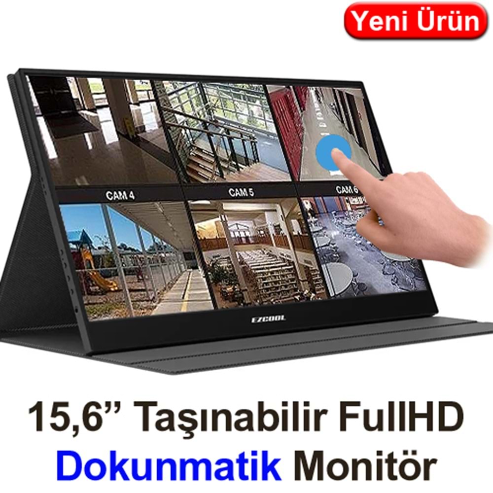 EZCOOL LITE E15T 15,6 İNÇ DOKUNMATİK 60HZ FHD PORTABLE TAŞINABİLİR SESLİ MONİTÖR