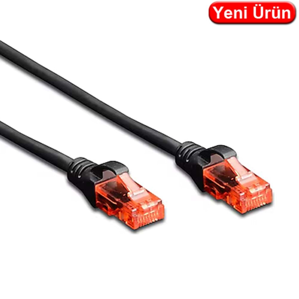 DIGITUS (DK.1617.010.BL) 1 MT. CAT6 UTP LSZH BAKIR PATCH KABLO SİYAH