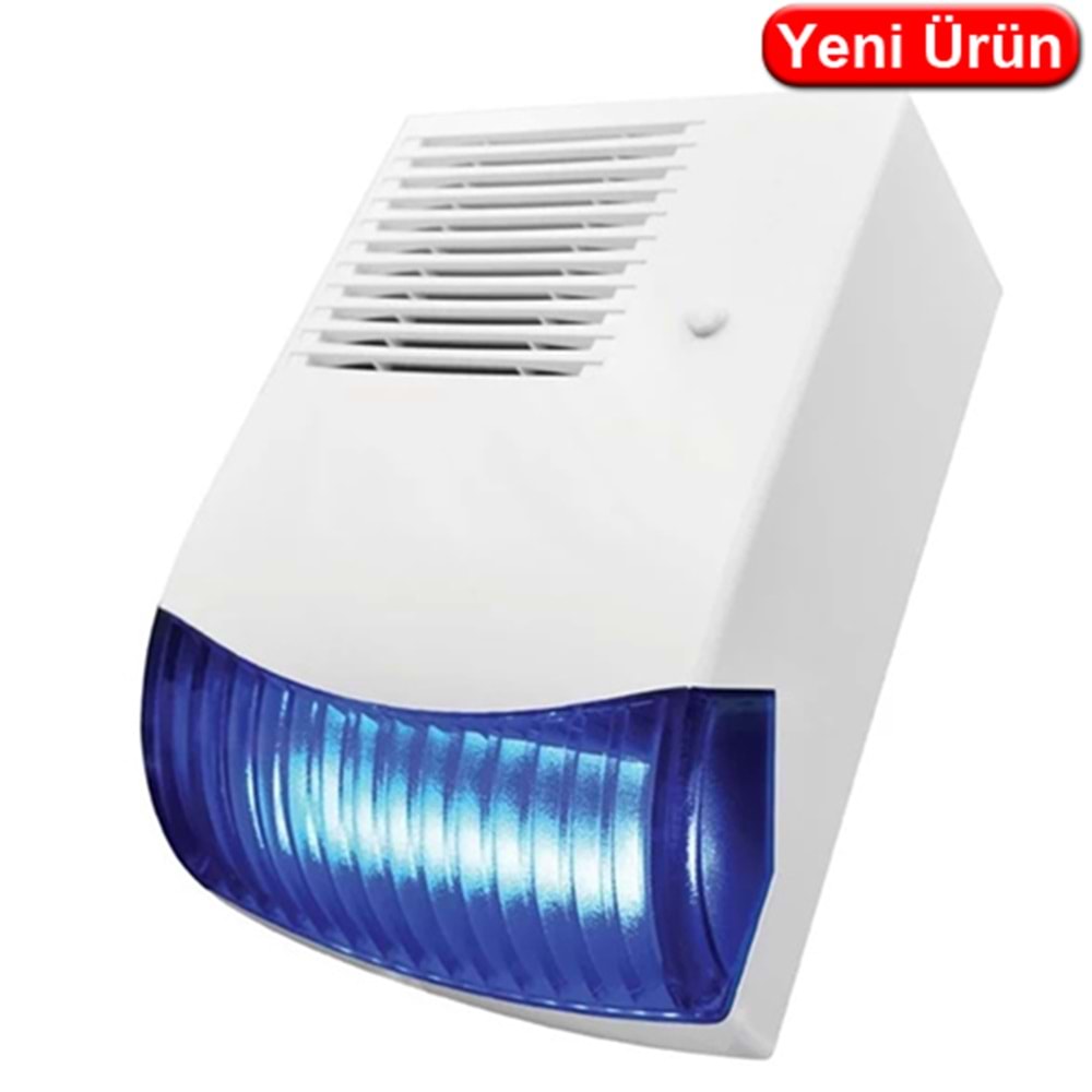 TRK-LINK (TRK-914B) HARİCİ FLAŞÖRLÜ SİREN MAVİ