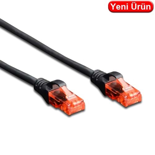 DIGITUS (DK.1617.005.BL) 0.50 MT. CAT6 UTP LSZH BAKIR PATCH KABLO SİYAH