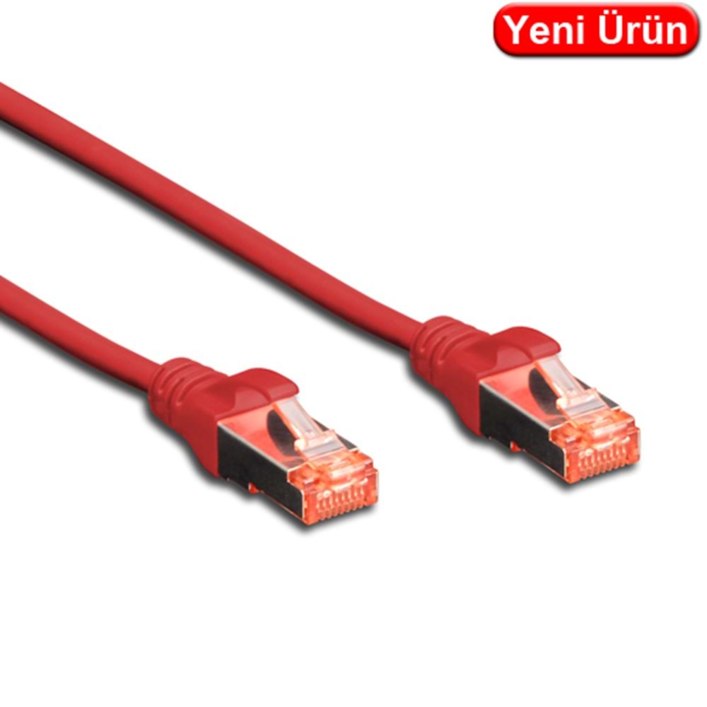 DIGITUS (DK.1617.010.R) 1 MT. CAT6 UTP LSZH BAKIR PATCH KABLO KIRMIZI
