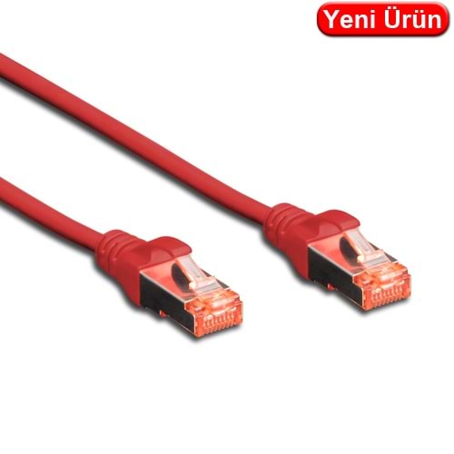 DIGITUS (DK.1617.010.R) 1 MT. CAT6 UTP LSZH BAKIR PATCH KABLO KIRMIZI
