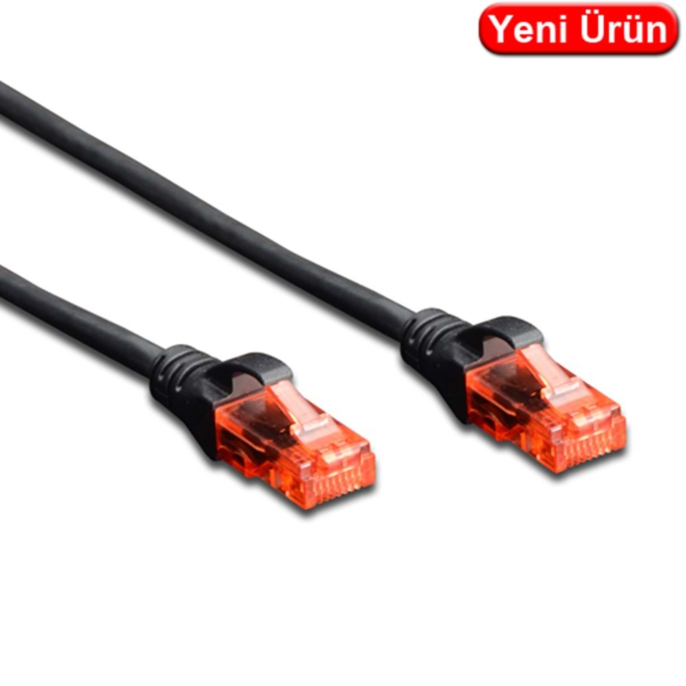 DIGITUS (DK.1617.030.BL) 3 MT. CAT6 UTP LSZH BAKIR PATCH KABLO SİYAH