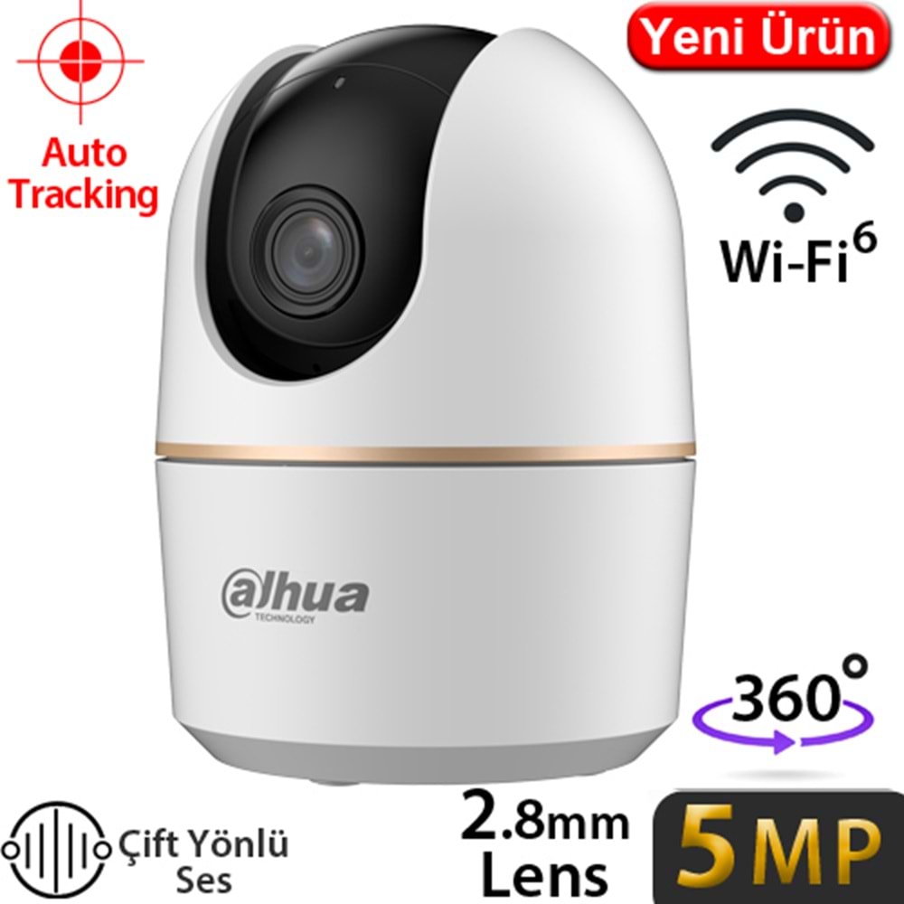 DAHUA (HPT1530DA-STW) 5MP İÇ MEKAN Wİ-Fİ PAN-TİLT KAMERA