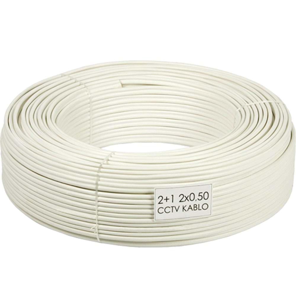 FREELINK (E7655) 2+1 1 COAX 75+2*0,50 CCTV KABLOSU (100 MT) 