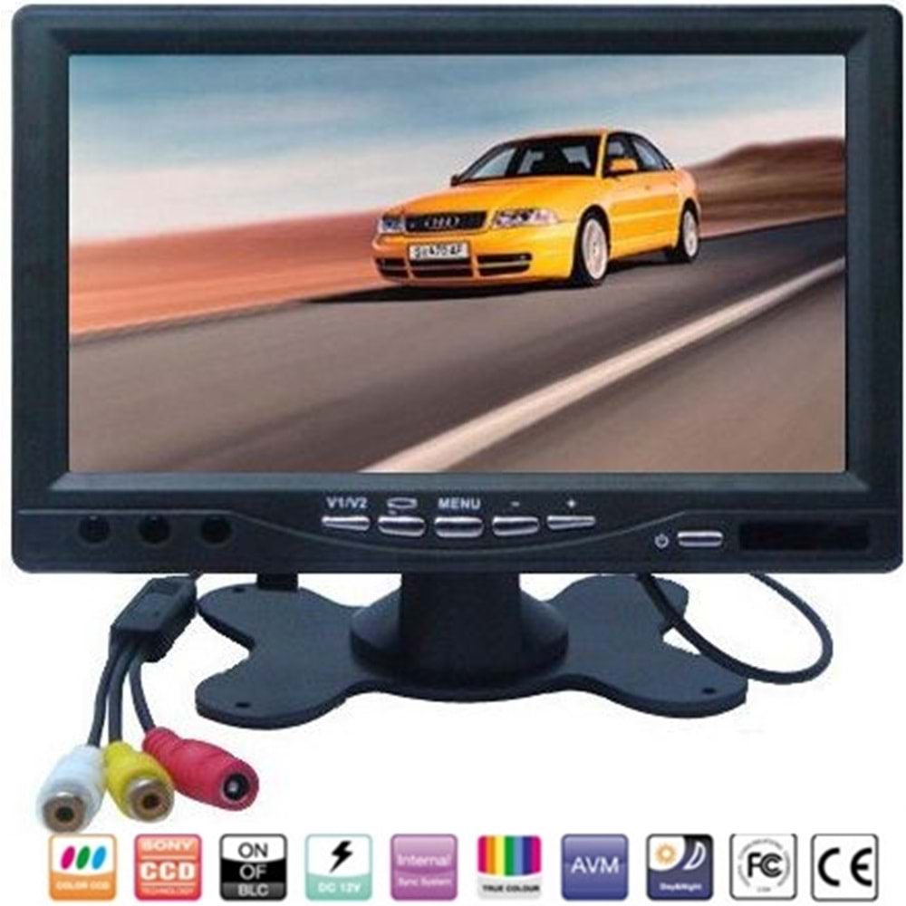 INOX-9029 7 İNCH MONİTÖR 1 VİDEO GİRİŞİ