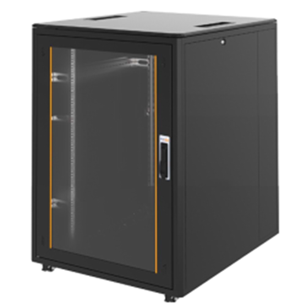 FREELINK (U1165) 16U DİKİLİ TİP W=600 D=800mm DİKİLİ TİP SİYAH KABİN