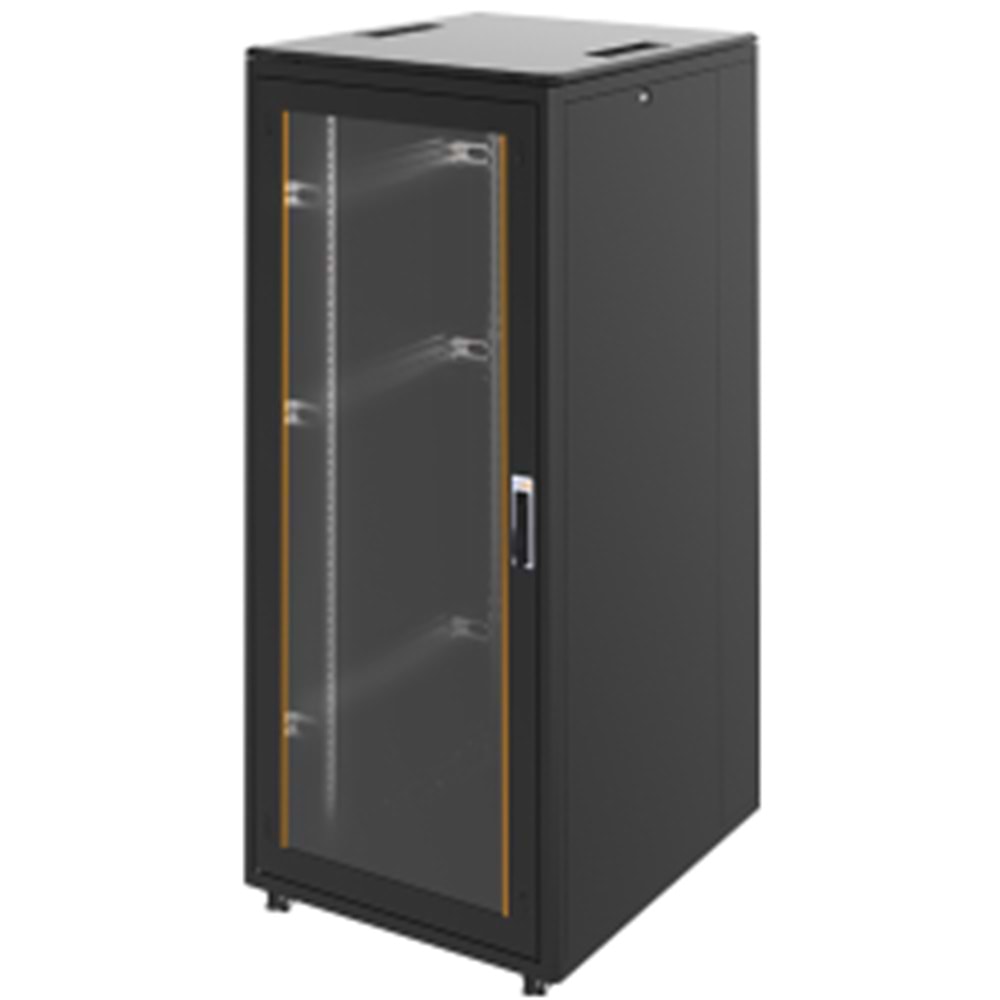 FREELINK (U1424) 42U DİKİLİ TİP W=800 D=1000mm DİKİLİ TİP SİYAH KABİN 
