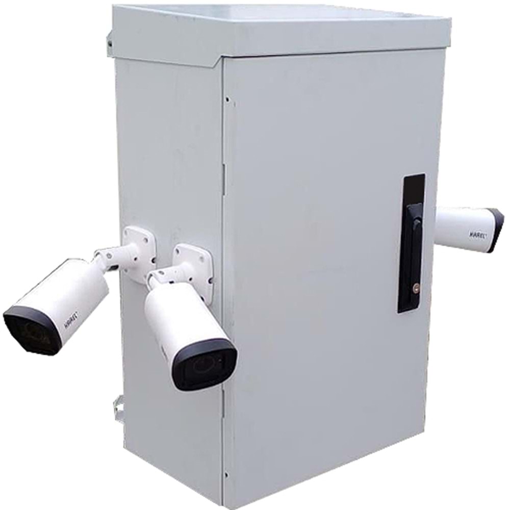 FREELINK (U1607) TEK CIDAR MİNİ MOBESE KABİN 400x250x600 + 1 Lİ TERM.FAN+DİREK ASKI APARATI DAHİL 
