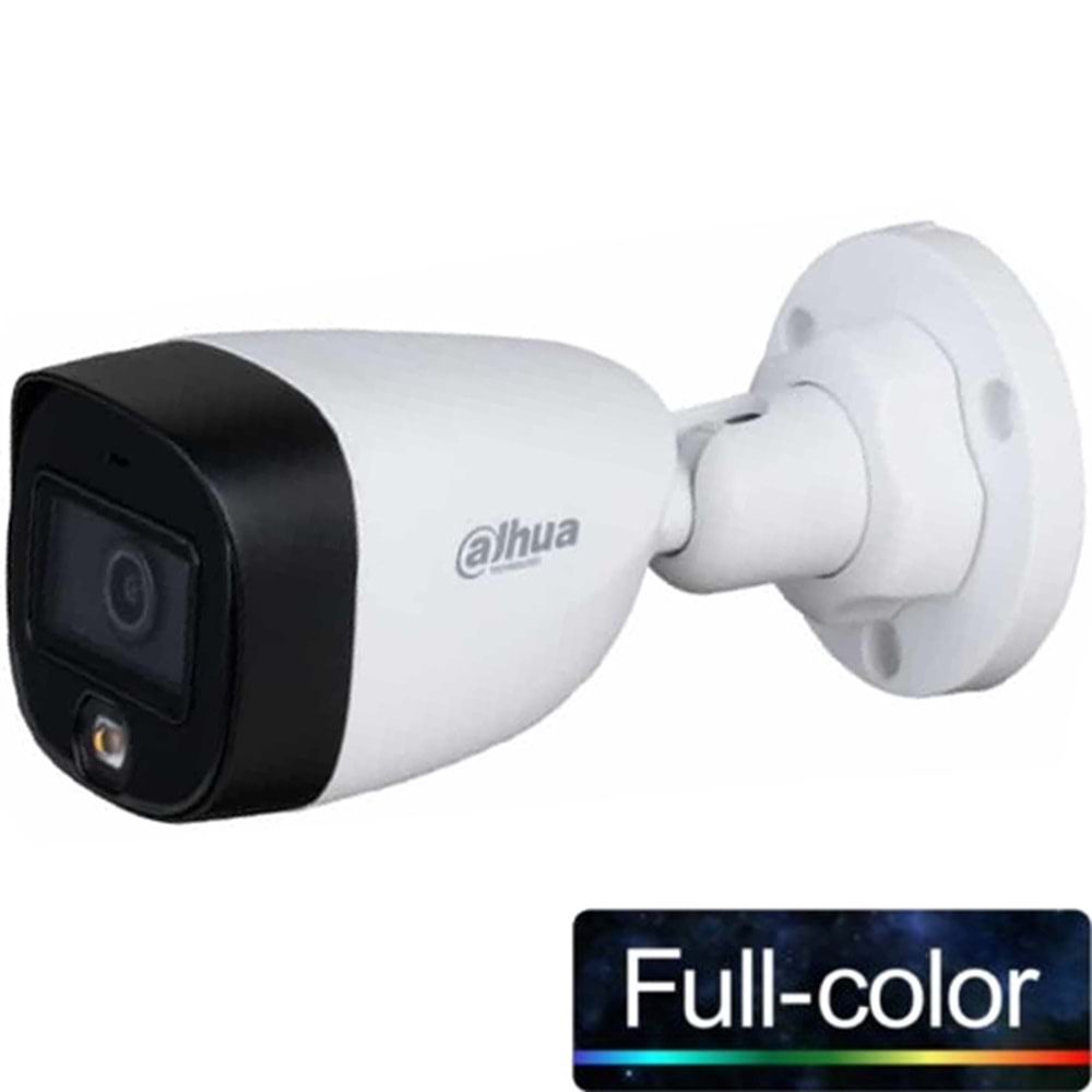 DAHUA (HAC-HFW1209C-LED) 2MP 3.6MM 1080P HDCVI FULL COLOR 4IN1 IP67 METAL BUL. KAM.-20MT 