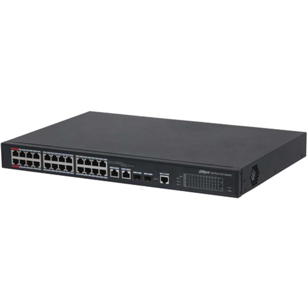 OUTLET DAHUA (PFS4226-24ET-360) 24 PORT 10/100 360W POE+2SFP YÖNETILEBILIR SWITCH